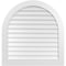 Ekena Millwork Round Top Surface Mount PVC Gable Vent: Non-Functional, w/ 3-1/2"W x 1"P Standard Frame, 38"W x 40"H GVPRT38X4001SN - alternate 1